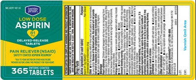 481r-bj-low Dose Aspirin 365ct Label (481r Bj Low Dose Aspirin 365ct Label)